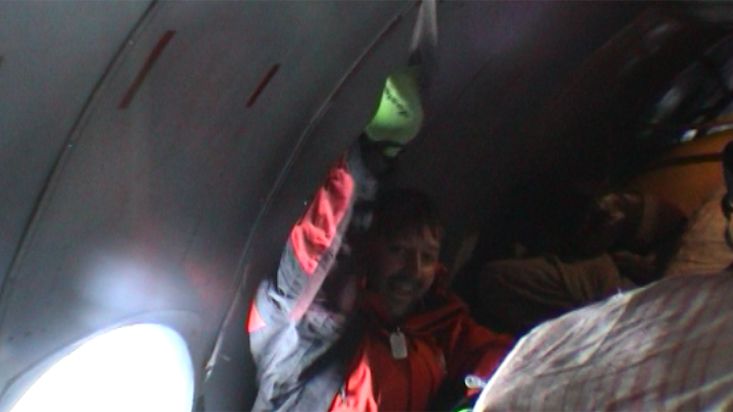 Inside of the polar plane - Geographic North Pole 2002 expedition