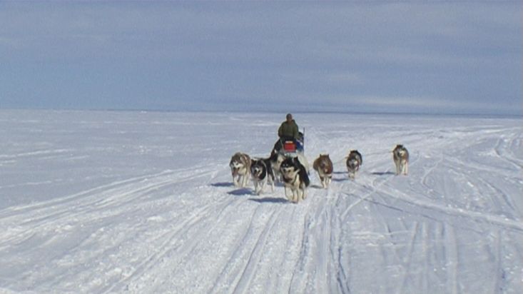 Dogsled route around the Broughton Island - Nanoq 2007 expedition