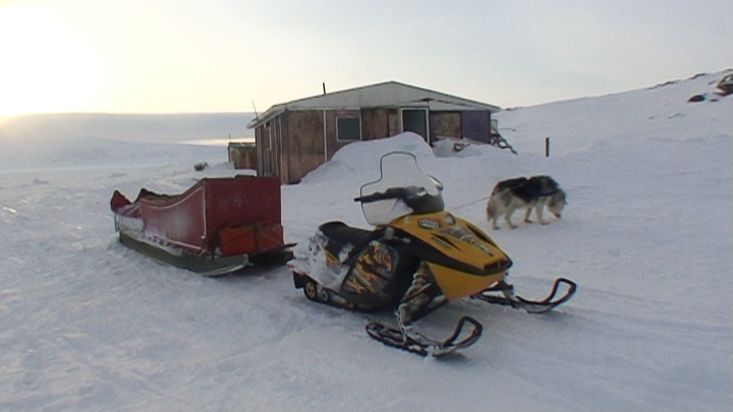 The expedition sleds on the Inuit sled - Sam Ford Fiord 2010 expedition