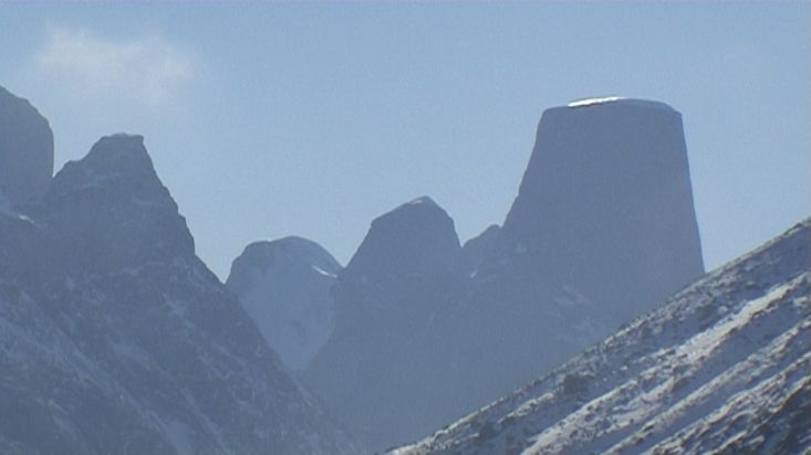 Mount Asgard seen from Glacier lake - Penny Icecap 2009 expedition