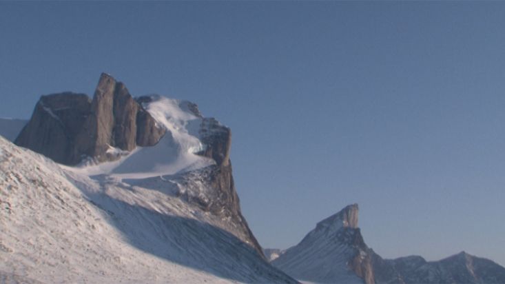 View of Breidablik peak and Thor - Penny Icecap 2009 expedition