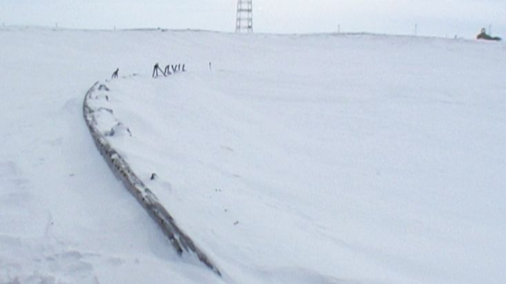 Wreckage of the Maud, the Amundsen ship in Cambridge Bay - Nanoq 2007 expedition