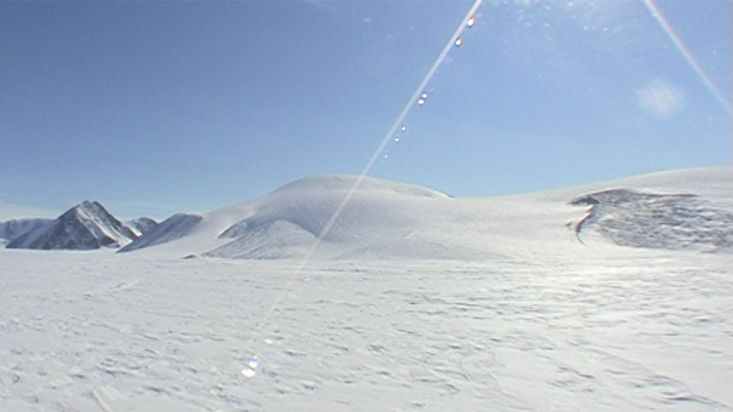 Panoramic view of the Norman glacier - Penny Icecap 2009 expedition