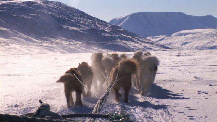 Dogsled route to the Akshayukk Pass - Akshayuk Pass 2008 expedition