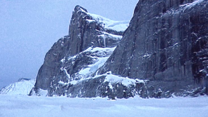 Camp under the Polar Sun Spire - Sam Ford Fiord 2010 expedition