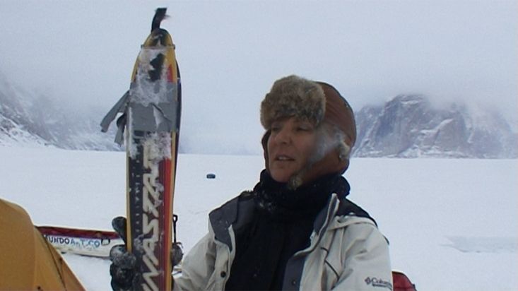  Ingrid Ortlieb explains the carriage towards Stewart Valley - Sam   Ford Fiord 2010 expedition