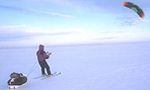 Ski crossing on the Great Slave Lake