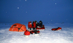 Ski crossing on the Great Slave Lake