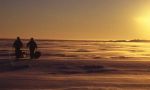 Ski crossing on the Inari lake