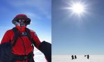 South Pole expedition on skies
