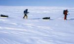 South Pole expedition on skies