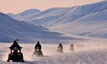 Svalbard in winter, the Geographic North Pole archipelago